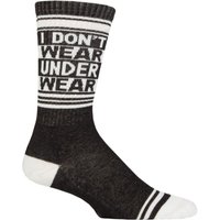 Gumball Poodle Pair I Don’t Wear Underwear Cotton Socks Multi One Size Gumball Poodle Pair I Don’t Wear Underwear Cotton Socks Multi One Size