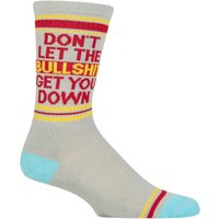 Gumball Poodle Pair Don’t Let The Bullshit Get You Down – Gym Crew Socks Cotton Socks Multi One Size Gumball Poodle Pair Don’t Let The Bullshit Get You Down – Gym Crew Socks Cotton Socks Multi One Size