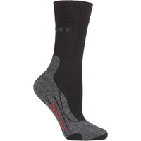 Pair Black TK Medium Volume Ergonomic Cushioned Trekking Socks Ladies .-. Ladies Pair Black TK Medium Volume Ergonomic Cushioned Trekking Socks Ladies .-. Ladies
