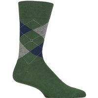 Mens Pair Burlington King Argyle Cotton Socks Dark Green .- Mens Mens Pair Burlington King Argyle Cotton Socks Dark Green .- Mens