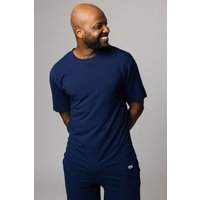 Mens Pack Lazy Panda Bamboo Loungewear Selection Shirt Navy T