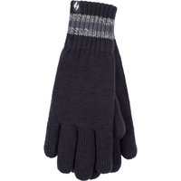 Mens Pack SOCKSHOP Heat Holders Cedar Stripe Cuff Gloves Navy L Mens Pack SOCKSHOP Heat Holders Cedar Stripe Cuff Gloves Navy L