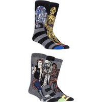 Pair Assorted Disney Star Wars Heroes Yoda, Chewbacca, C-P, R-D and Han Solo Socks Men’s – Mens – Film & TV Characters Pair Assorted Disney Star Wars Heroes Yoda, Chewbacca, C-P, R-D and Han Solo Socks Men’s – Mens – Film & TV Characters