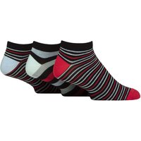 Mens Pair Glenmuir Bamboo Trainer Socks Black Red Blue – Mens Pair Glenmuir Bamboo Trainer Socks Black Red Blue –