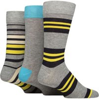 Mens Pair Glenmuir Patterned Bamboo Socks Grey Yellow Navy – Mens Pair Glenmuir Patterned Bamboo Socks Grey Yellow Navy –
