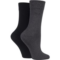 Pair Grey Black Plain Bamboo Fibre Socks Ladies – Ladies Pair Grey Black Plain Bamboo Fibre Socks Ladies – Ladies