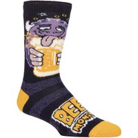 Mens Pair SOCKSHOP Heat Holders . TOG Lite Novelty Thermal Socks Beer Monster – Mens Pair SOCKSHOP Heat Holders . TOG Lite Novelty Thermal Socks Beer Monster –