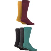 Mens Pair SOCKSHOP Plain, Striped and Patterned Bamboo Socks Royals Textured – Mens