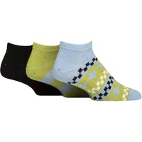 Mens Pair SOCKSHOP Speckled Bamboo Trainer Socks Ocean View –