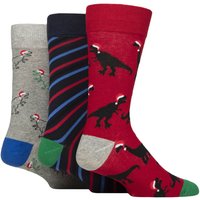 Mens Pair SOCKSHOP Wildfeet Cotton Christmas Gift Socks Festive Dinosaur – Mens Pair SOCKSHOP Wildfeet Cotton Christmas Gift Socks Festive Dinosaur –