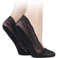 Pair Black Lace Shoe Liner Socks with Grip Ladies – Ladies Pair Black Lace Shoe Liner Socks with Grip Ladies – Ladies