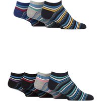 Mens Pair Jeff Banks Striped Recycled Cotton Trainer Socks with Arch Supports Stripe Multi – Mens Pair Jeff Banks Striped Recycled Cotton Trainer Socks with Arch Supports Stripe Multi –
