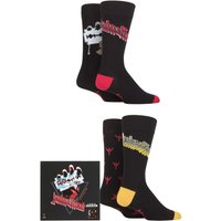 Judas Priest Pair Exclusive to SOCKSHOP Gift Boxed Cotton Socks Black – Shoe Judas Priest Pair Exclusive to SOCKSHOP Gift Boxed Cotton Socks Black – Shoe