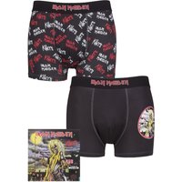 Iron Maiden Pack Exclusive to SOCKSHOP Gift Boxed Boxer Shorts Black Small Iron Maiden Pack Exclusive to SOCKSHOP Gift Boxed Boxer Shorts Black Small