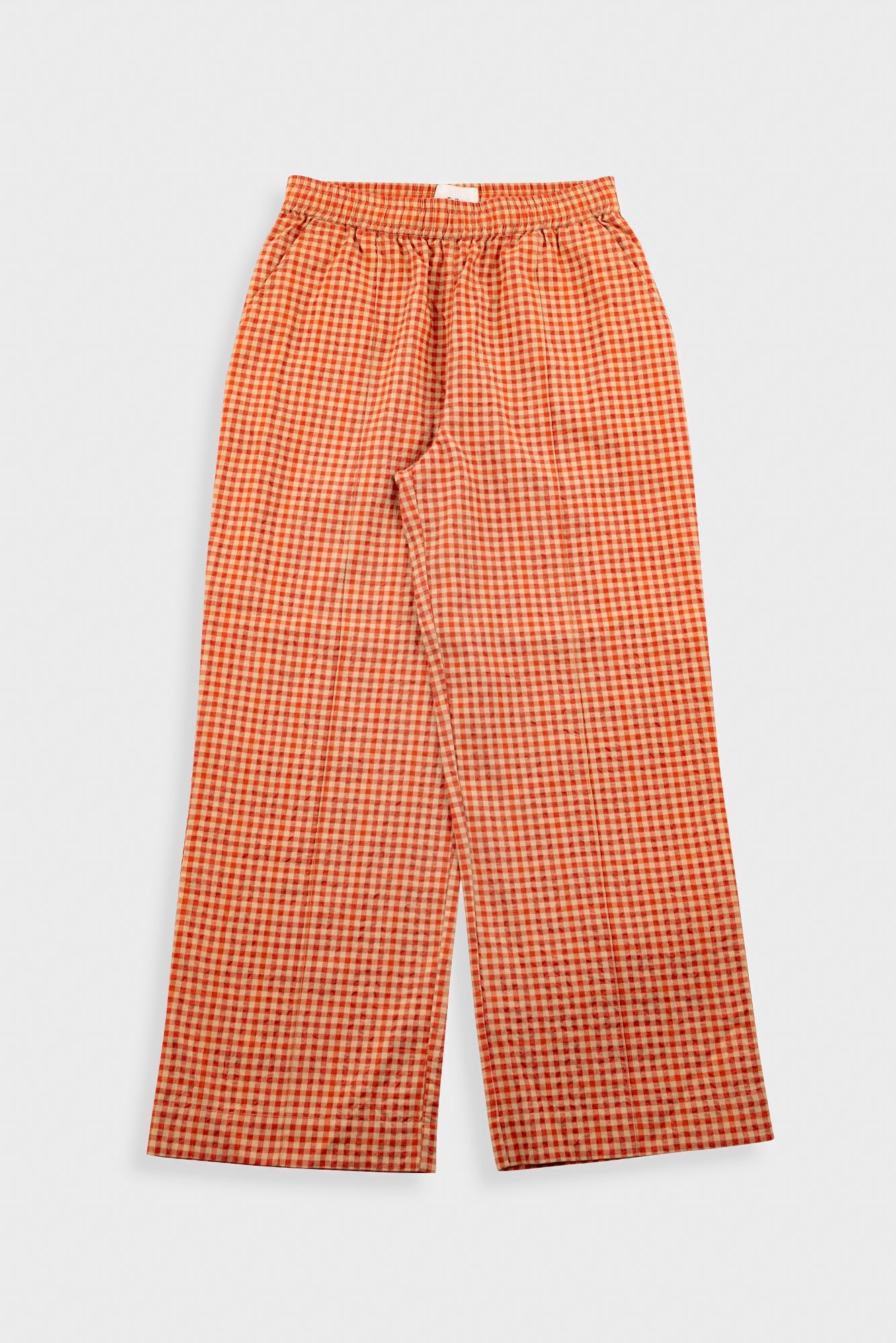 Wide Fit Trousers – Red Oxide Textured Check Wide Fit Trousers – Red Oxide Textured Check