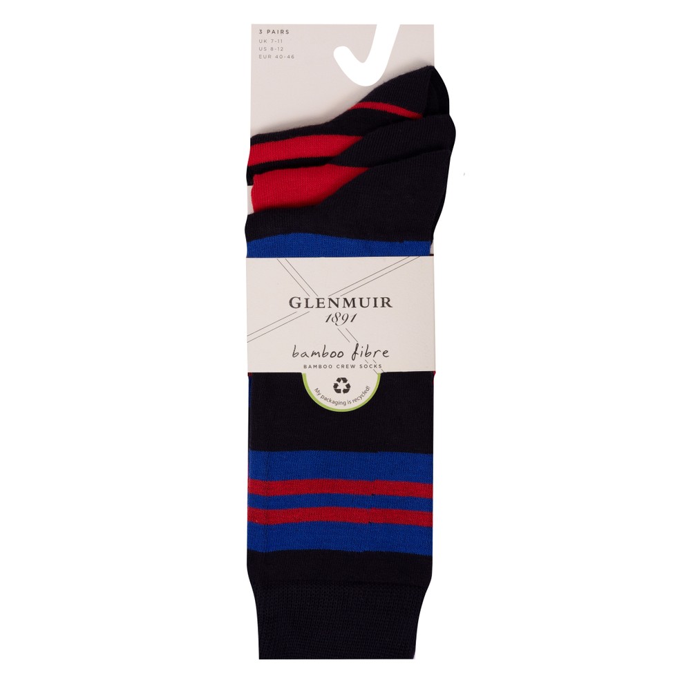Bamboo Jacquard Colour Block True Socks