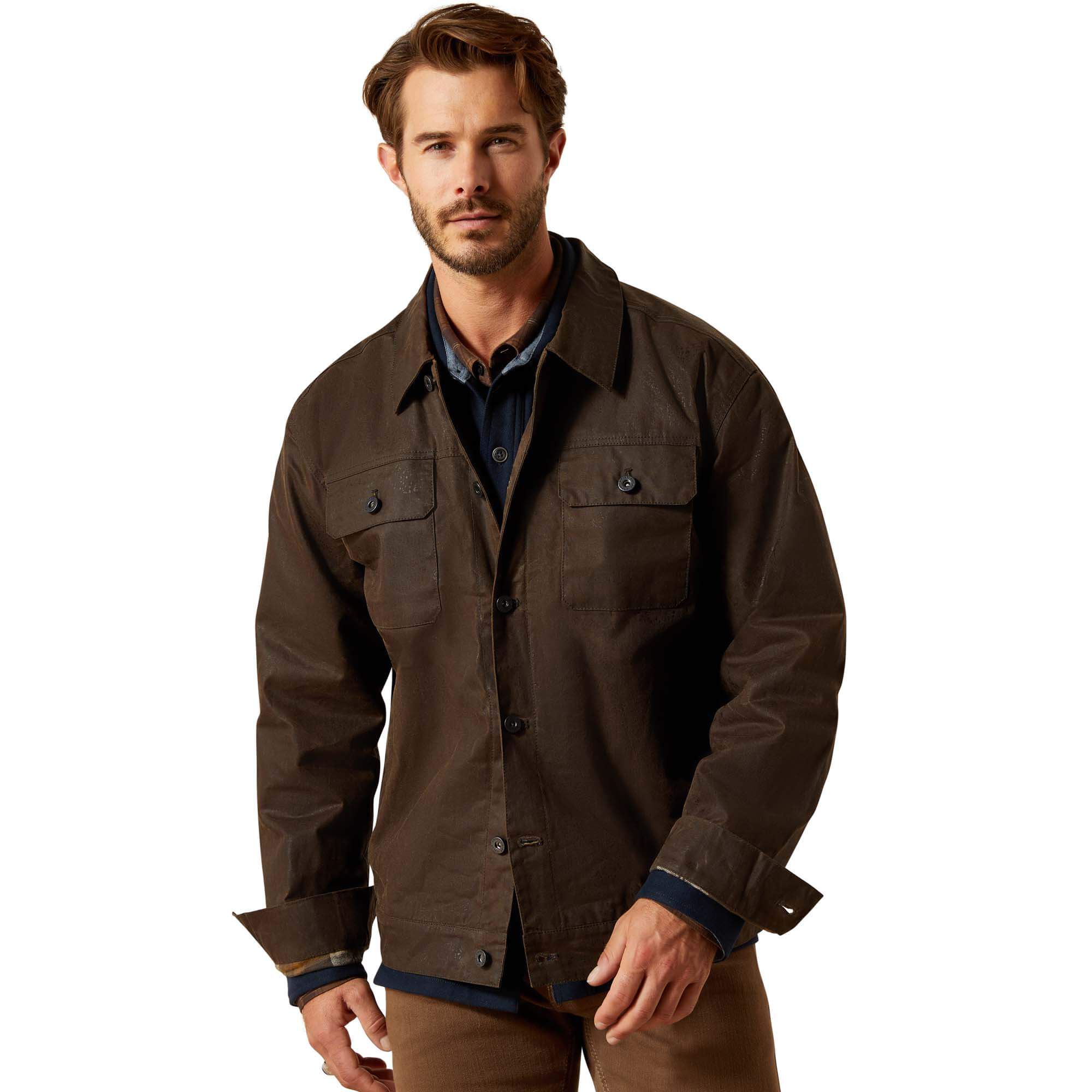 Men’s Drayham Jacket Long Sleeve in Brown, Size X-Large, by Ariat