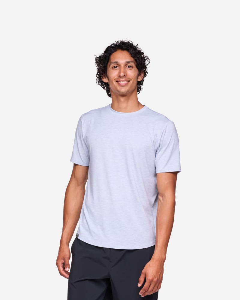 Men’s Hoka Essential Shirt in Gull Htr, Size