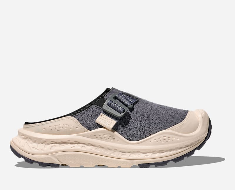HOKA Ora Primo EXT Recovery Sandals Sandals in Grey SkiesAlabaster, Size