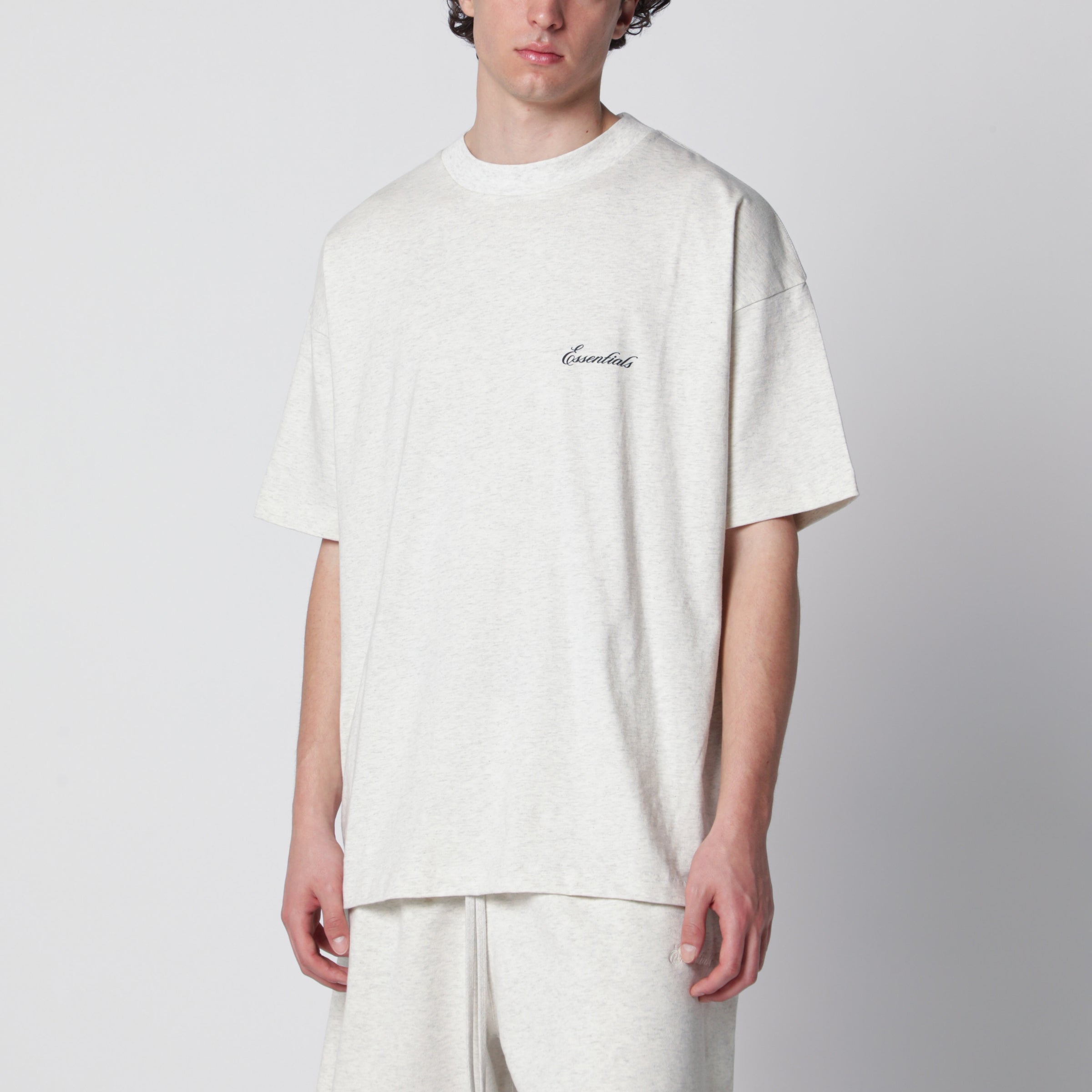 Classic oat-colored cotton shirt