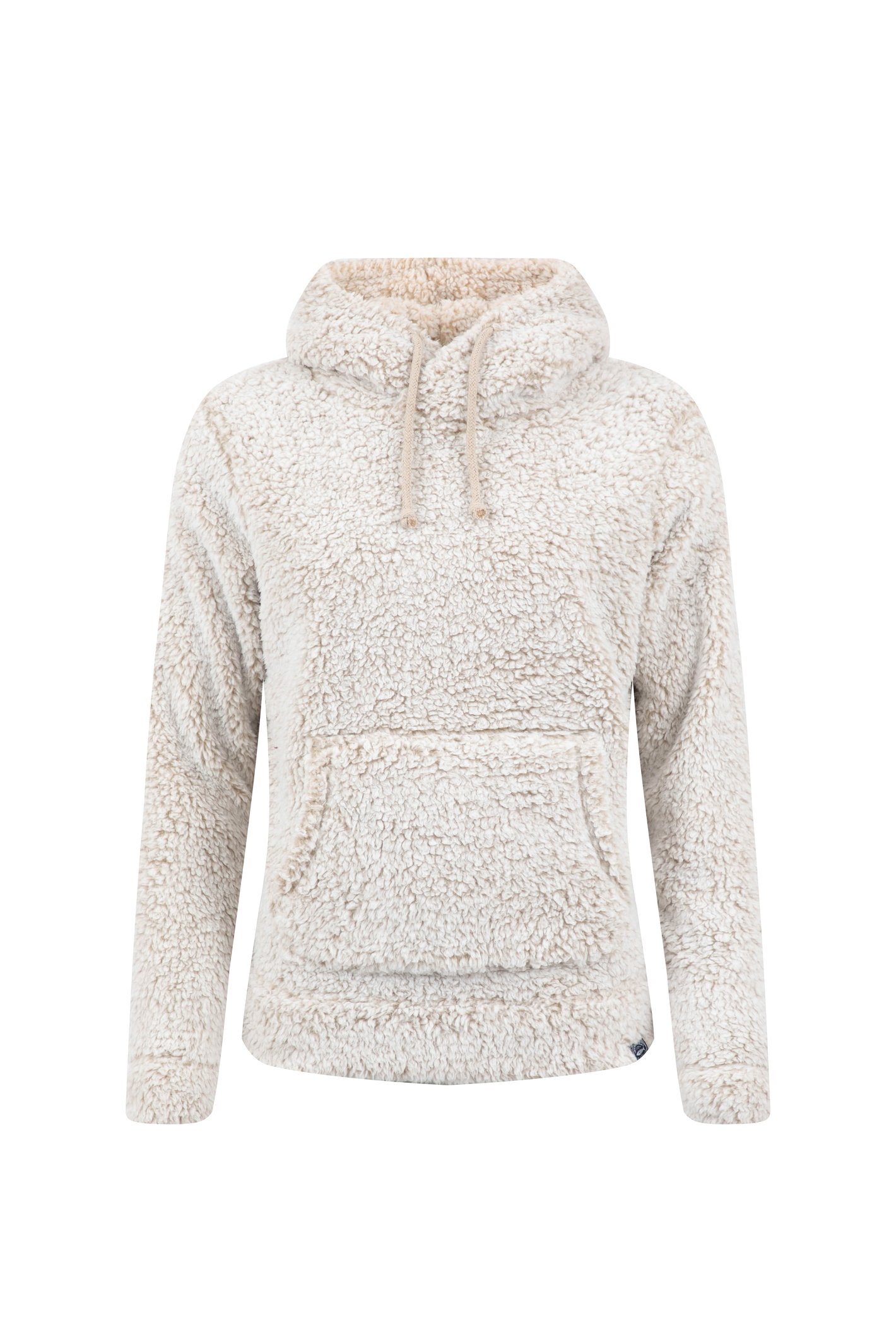 Weird Fish Yara Cosy Fleece Hoodie Beige Size