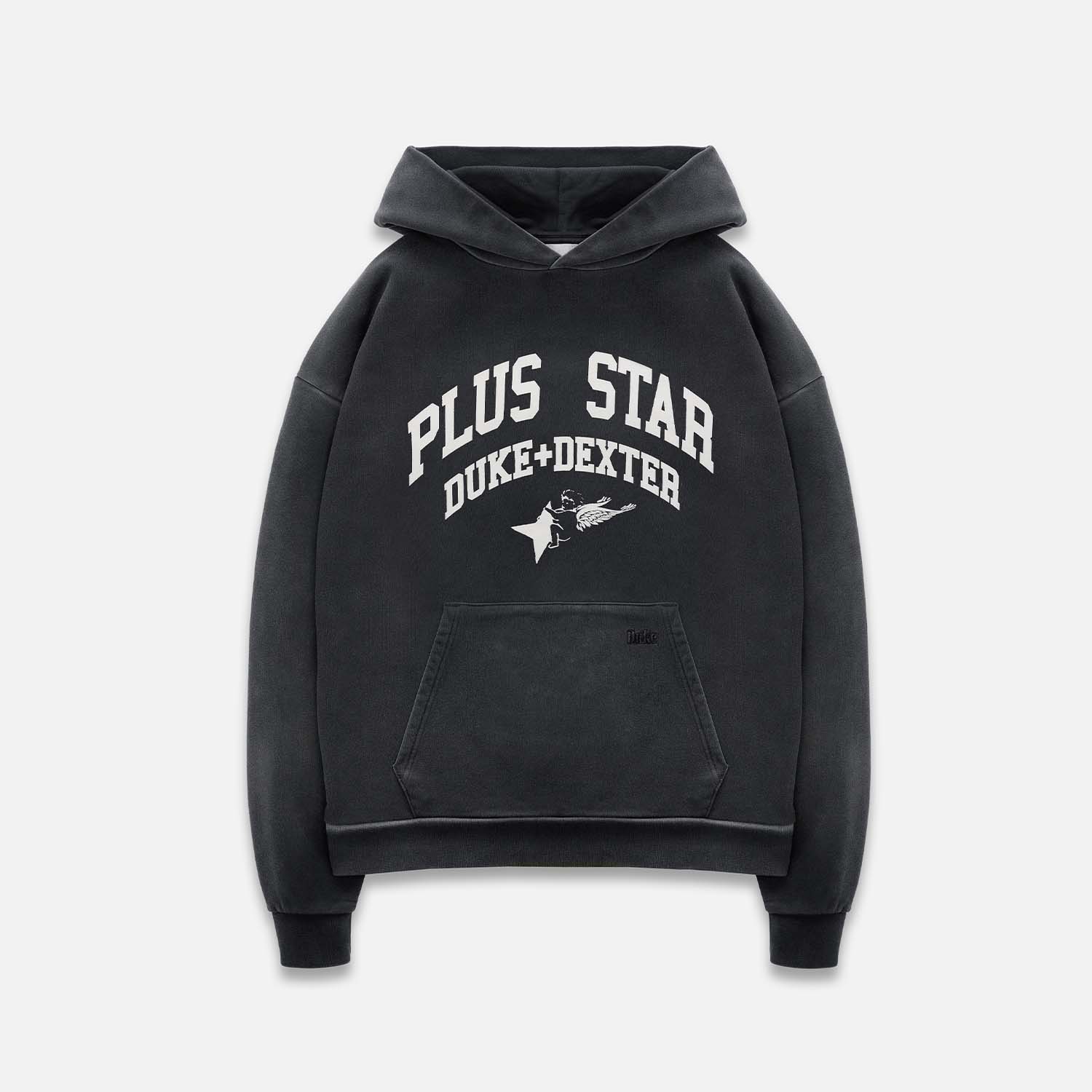 Duke + Dexter, Men’s Pus Washed Grey Hoodie, Size
