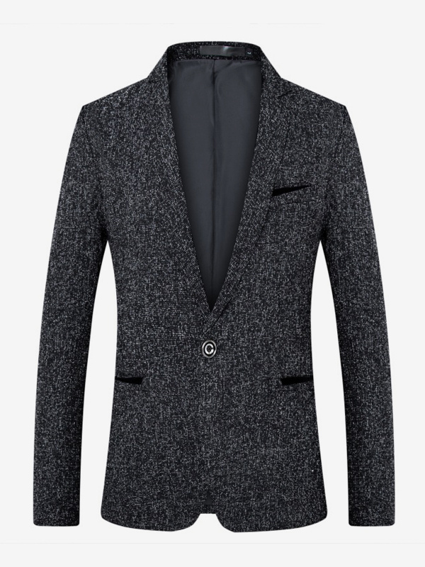 Men’s Blazer Jacket Slim Fit Single Botton Top