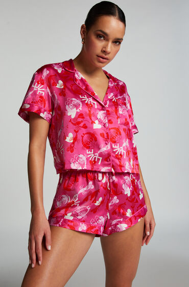 Hunkemöller Satin pyjama shorts Pink