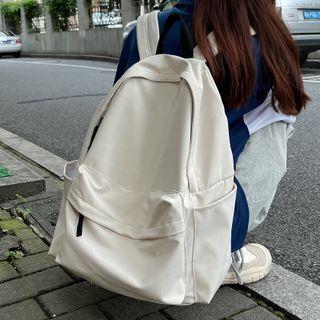 Plain Lightweight Backpack Light Blue