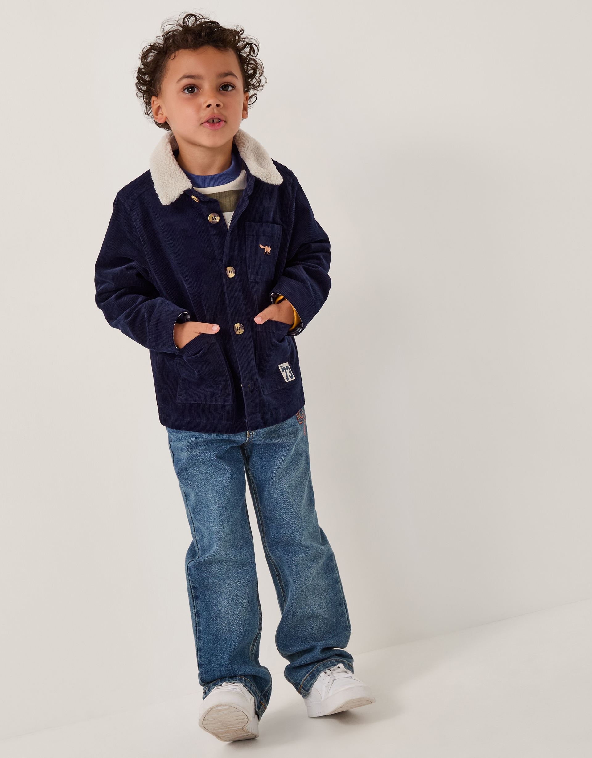 Corduroy Shirt Jacket Blue