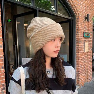 Rib Knit Beanie Dark Green