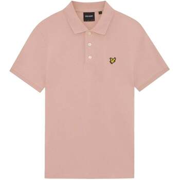 Lyle & Scott Plain Polo Shirt Pink Grapefruit men’s Polo shirt in Pink