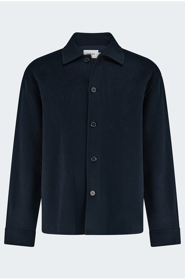 FRAME – Double Face Wool Jacket in Dark Navy