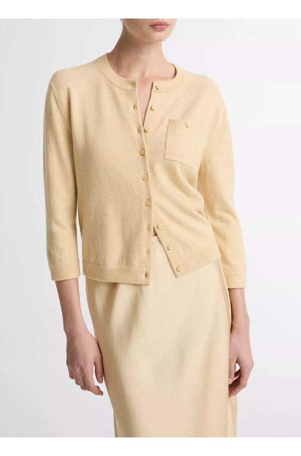 Vince – Pocket Cardigan in Chamomile