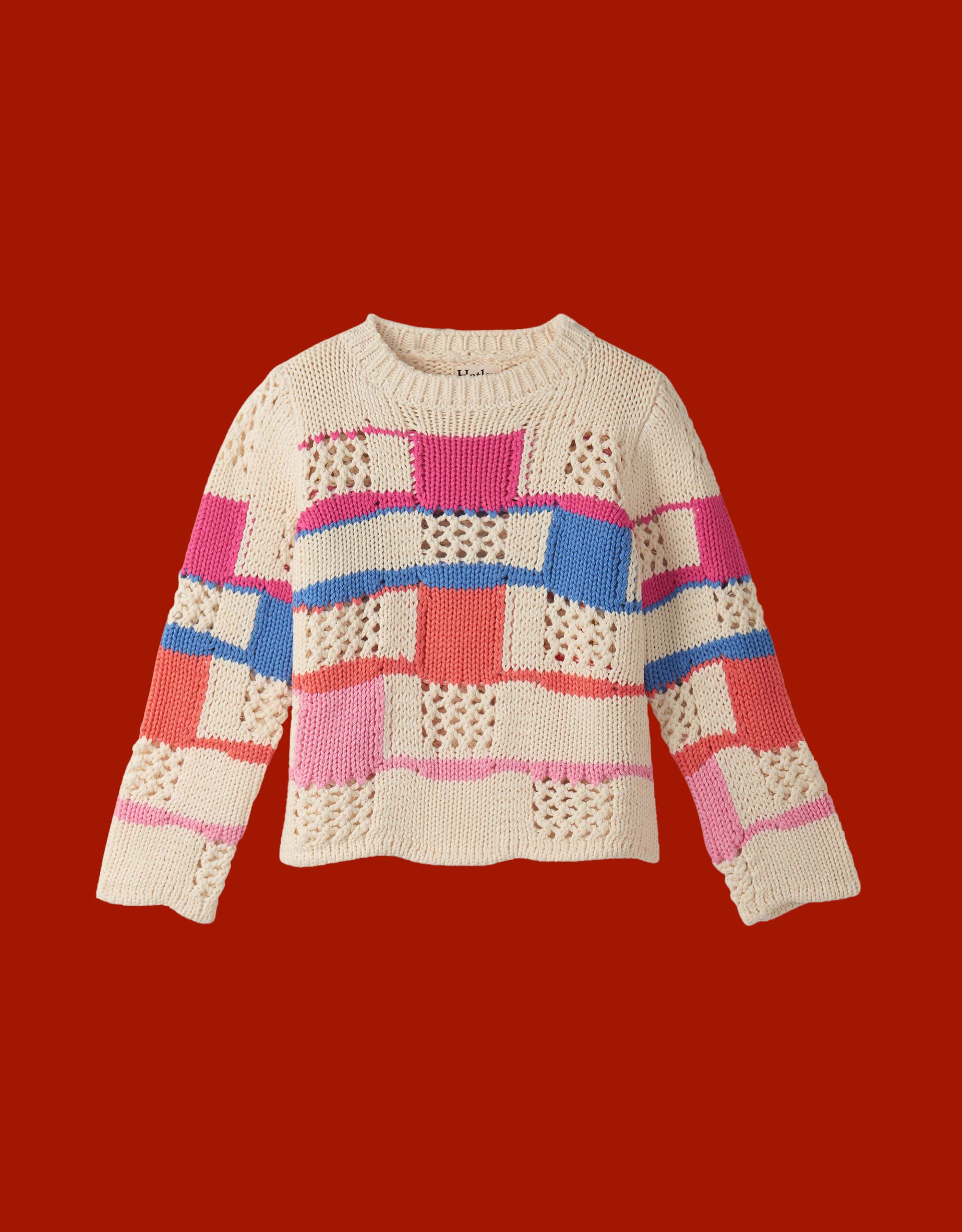 Hatley Colourblock Mix Stitch Jumper Multi