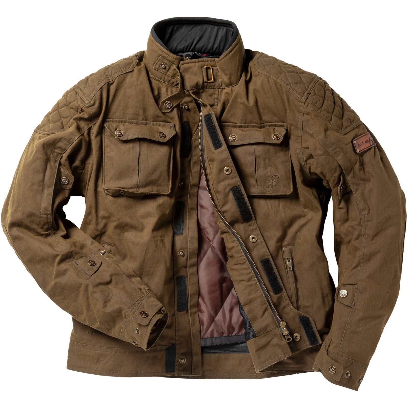 Black Pendle Wax Motorcycle Jacket – Olive Brown ” | | “