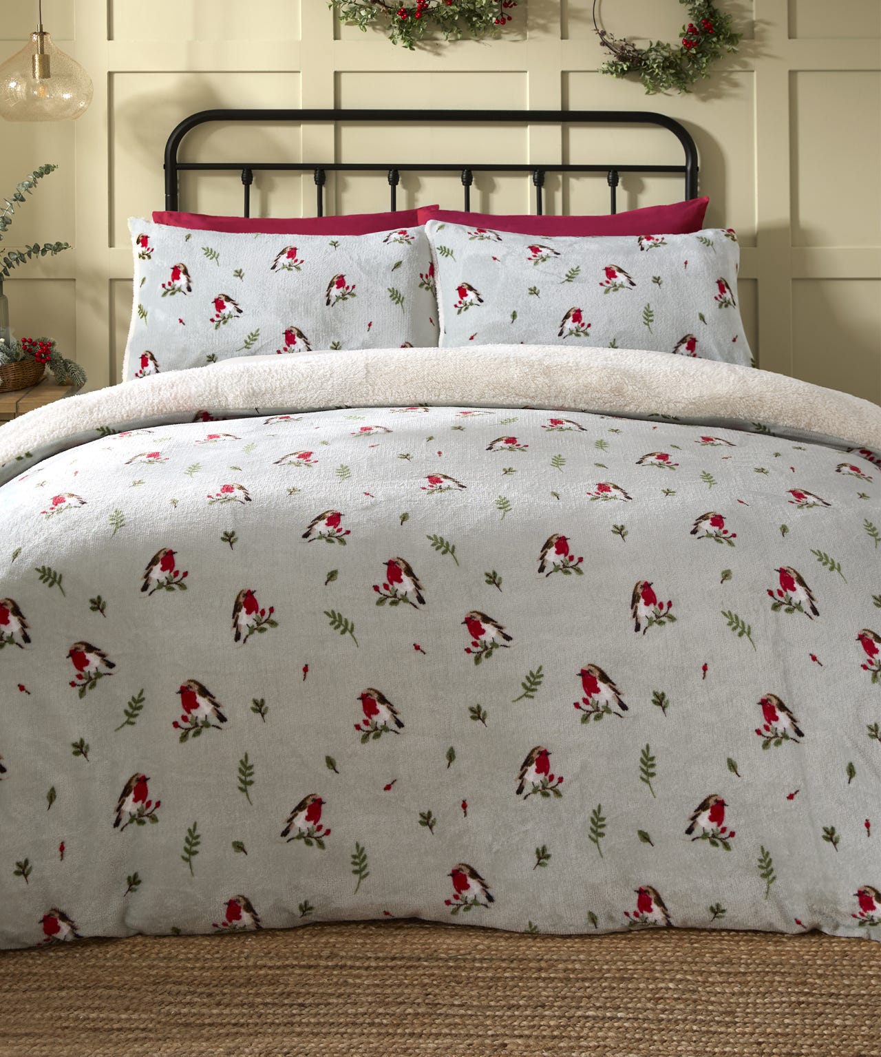 Damart Winter Robin Fleece Duvet Set