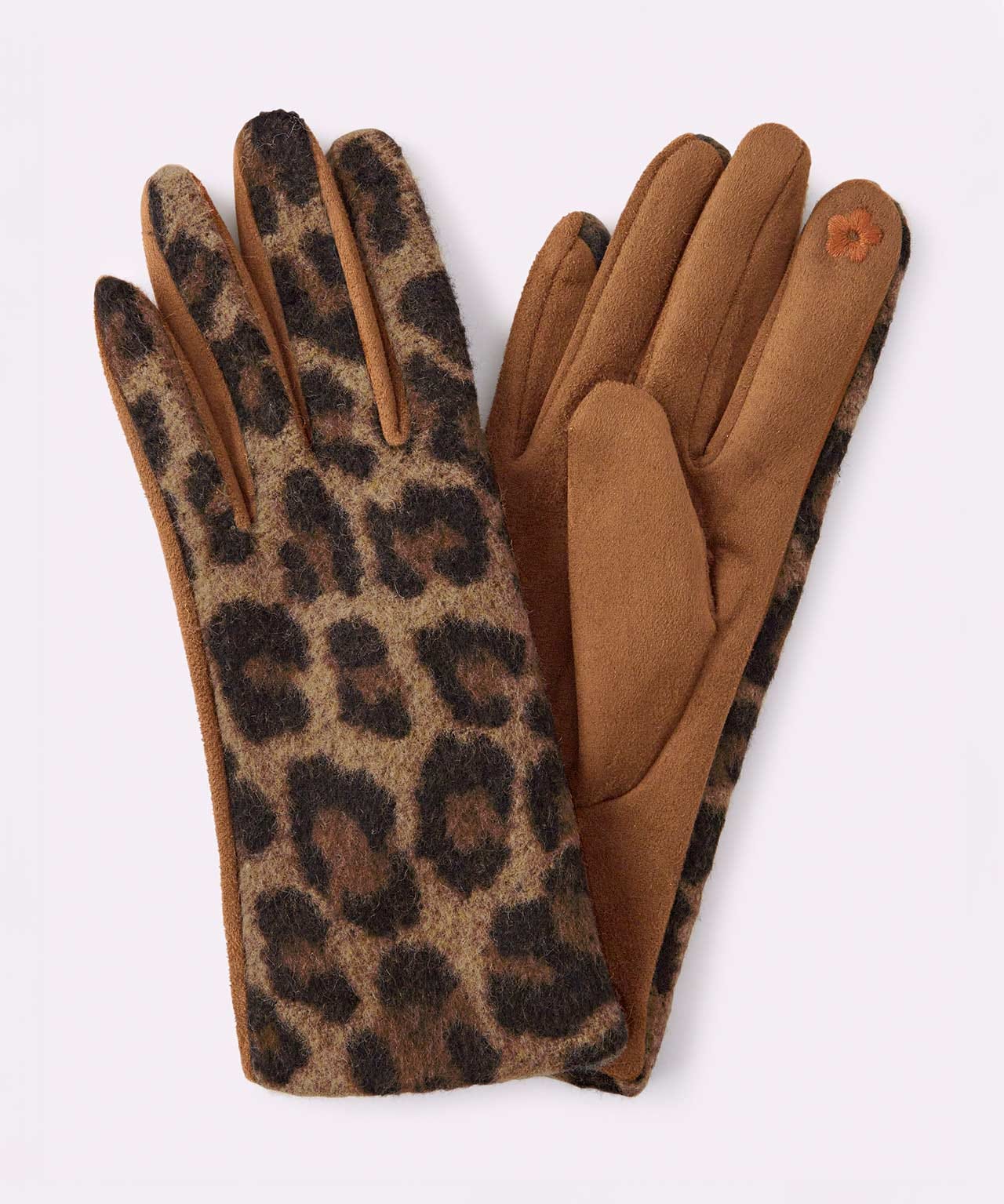 Damart Leopard Gloves