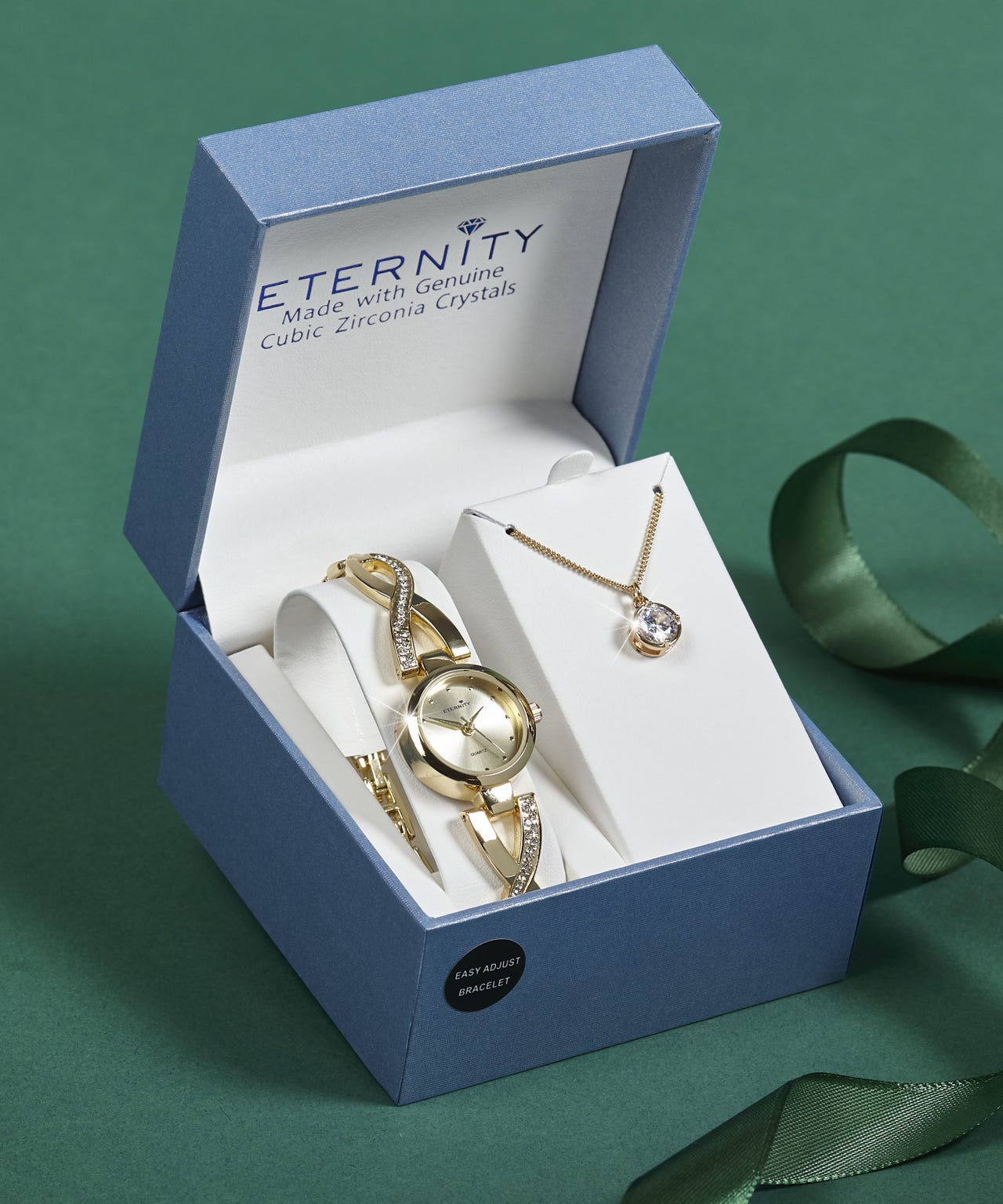 Damart Eternity Watch & Necklace Set