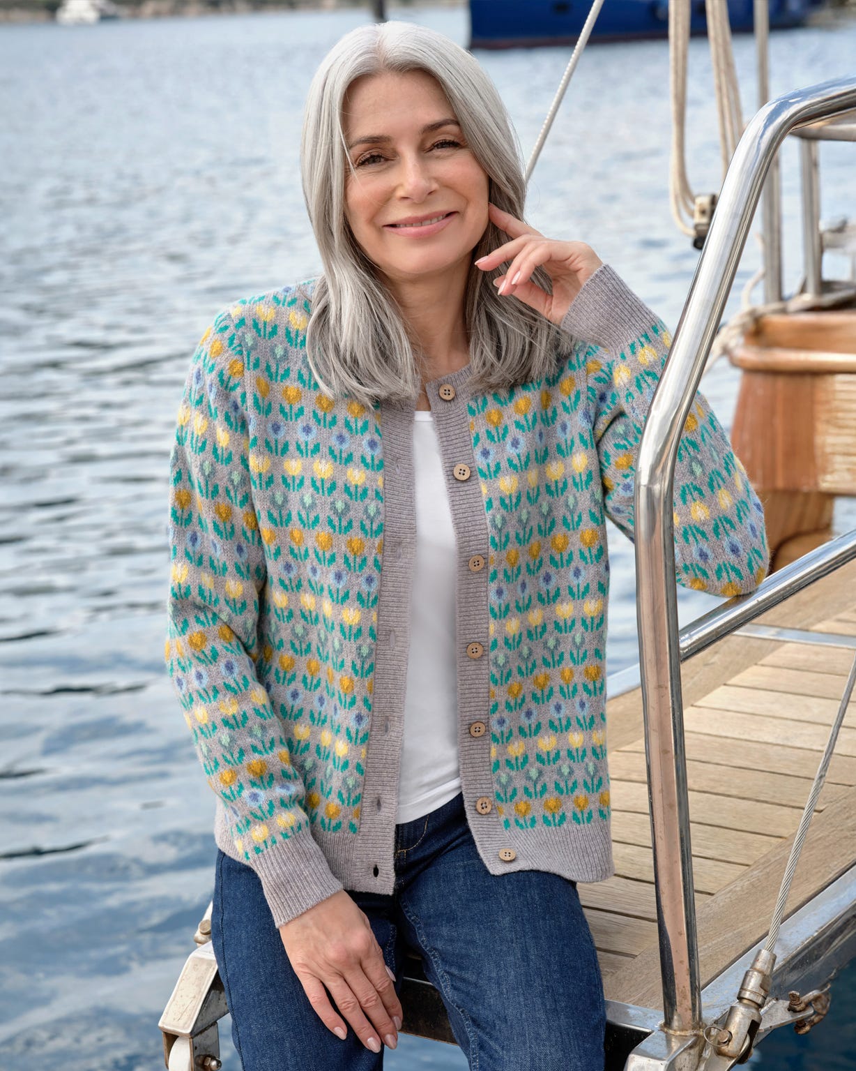Damart Woolovers Wool Cardigan