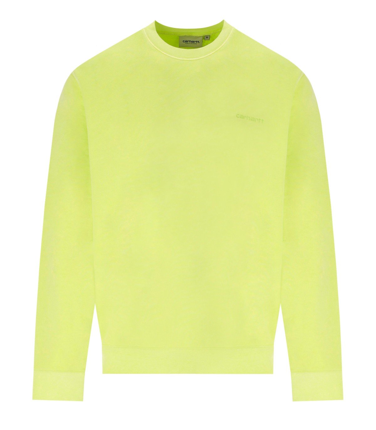 CARHARTT WIP DTER SCRIPT ARCTIC LIME SWEATSHIRT