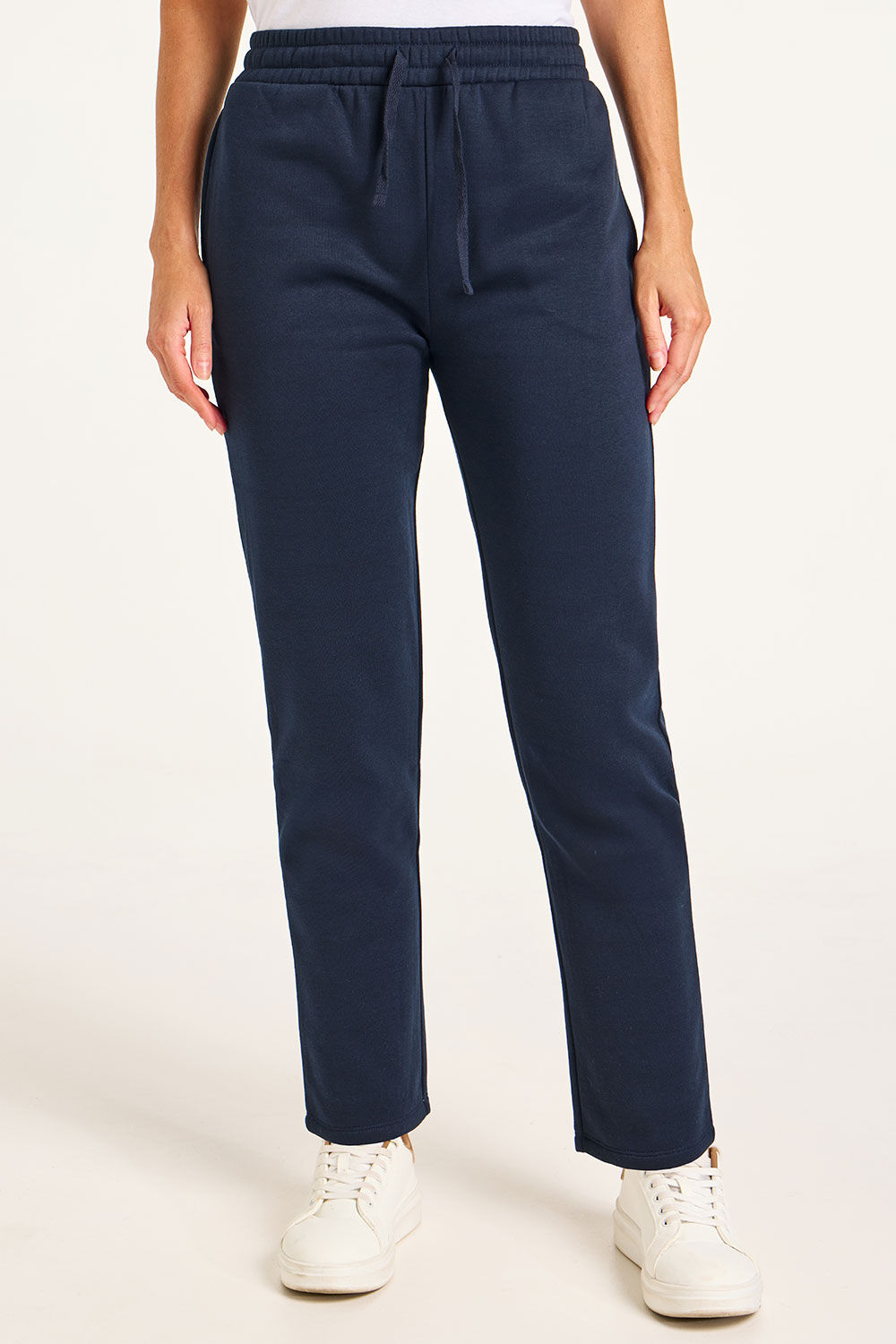 Bonmarche Plain Straight Leg Joggers, Size: