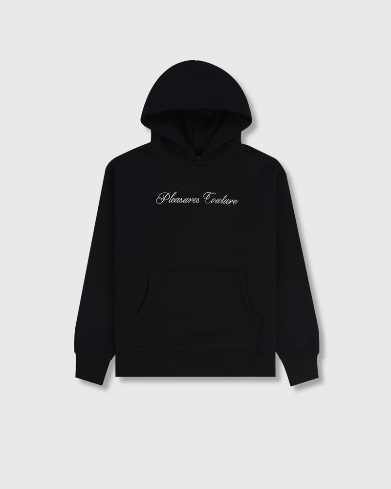 ‘Juicy by PLEASURES’ BLACK BLISS HOODIE – L Black