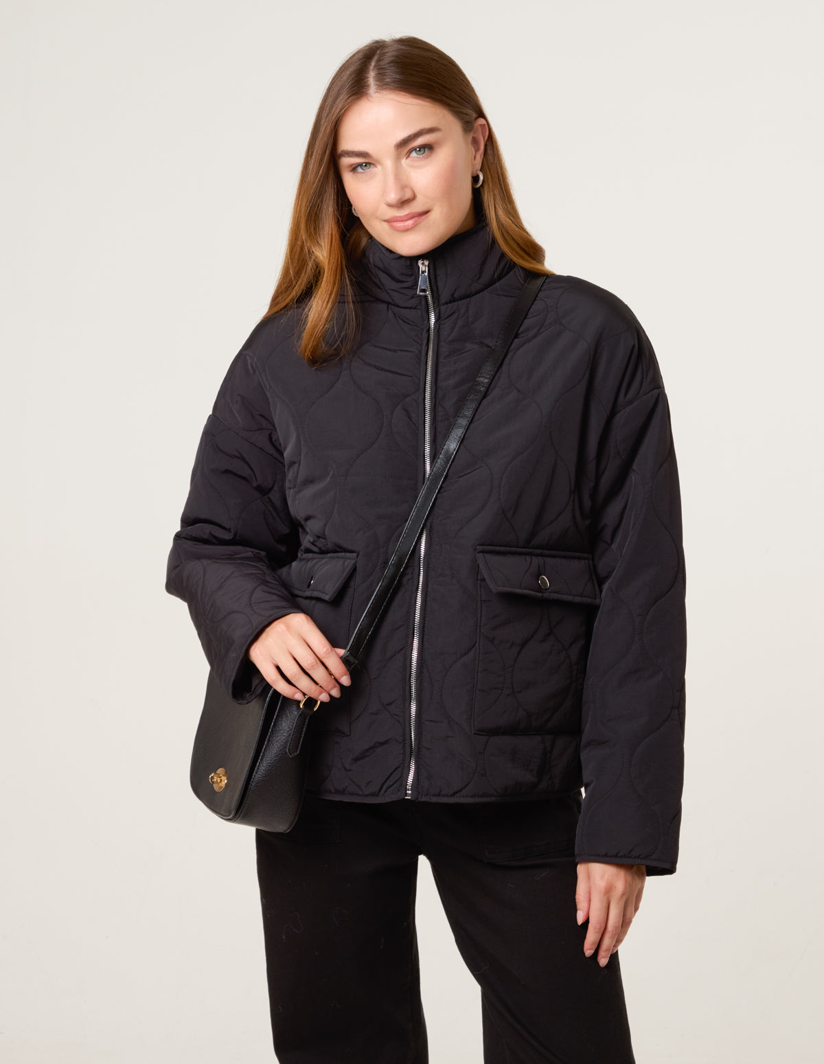 Quilted Jacket – BLACK