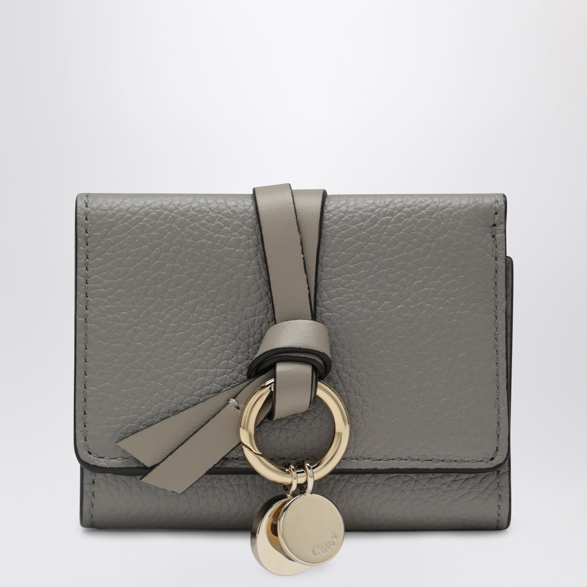 Grey Alphabet Mini Trifold Wallet