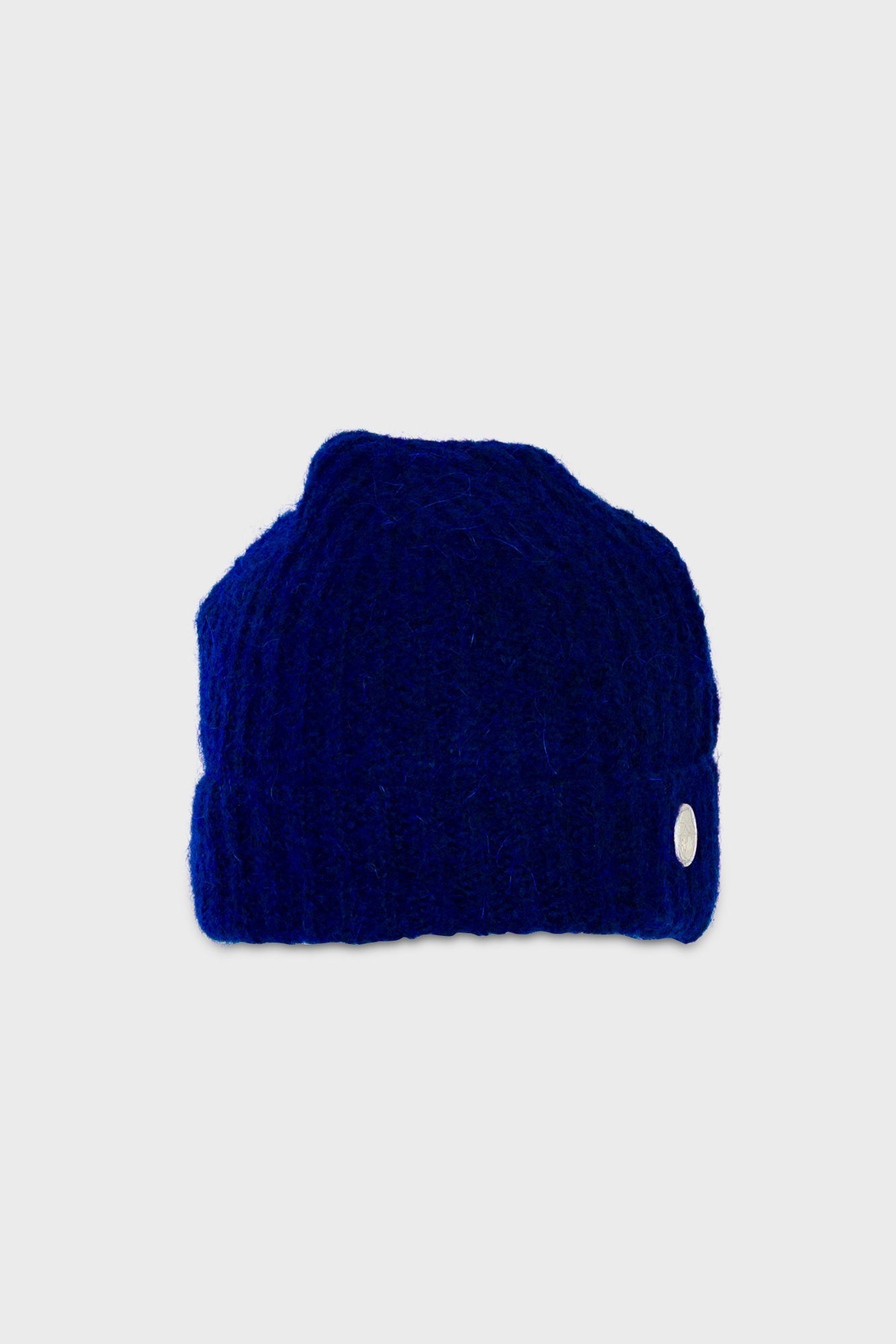 Mohair Rib Beanie – Rich Blue