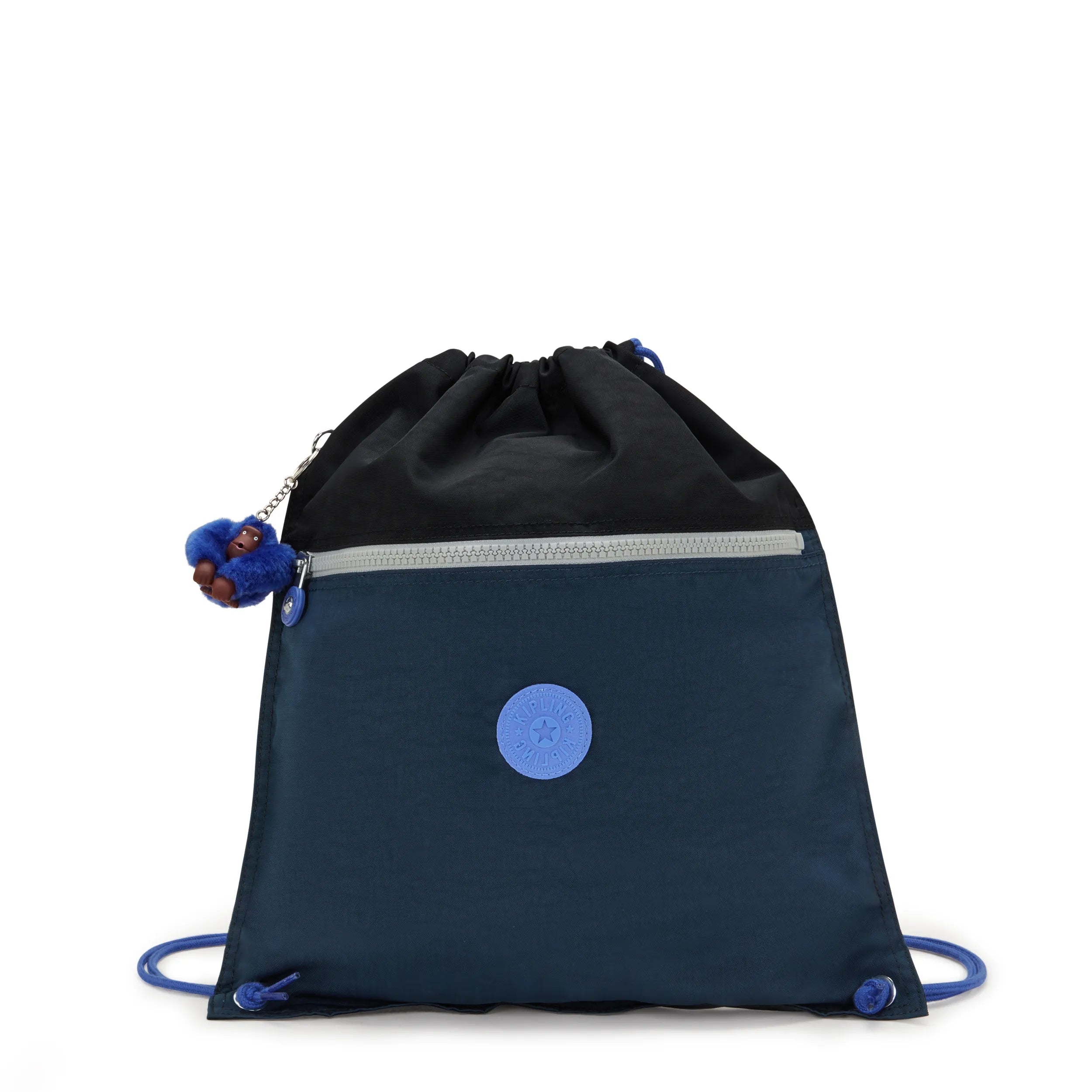 Kipling Medium Drawstring Bag Mixed Colours % Recycled Polyamide, % Polyamide