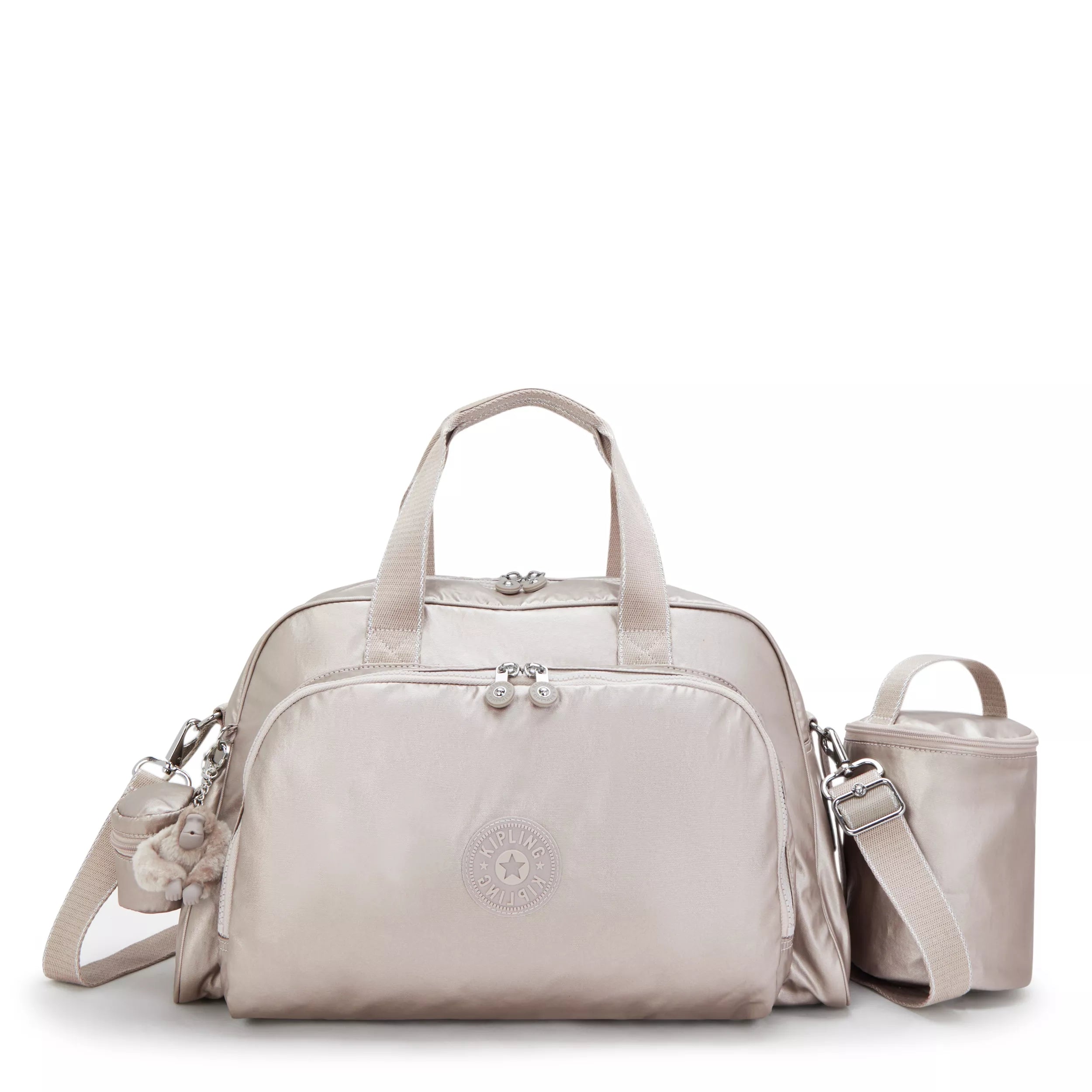 Kipling Baby Bag With Changing Mat Silver % Polyamide