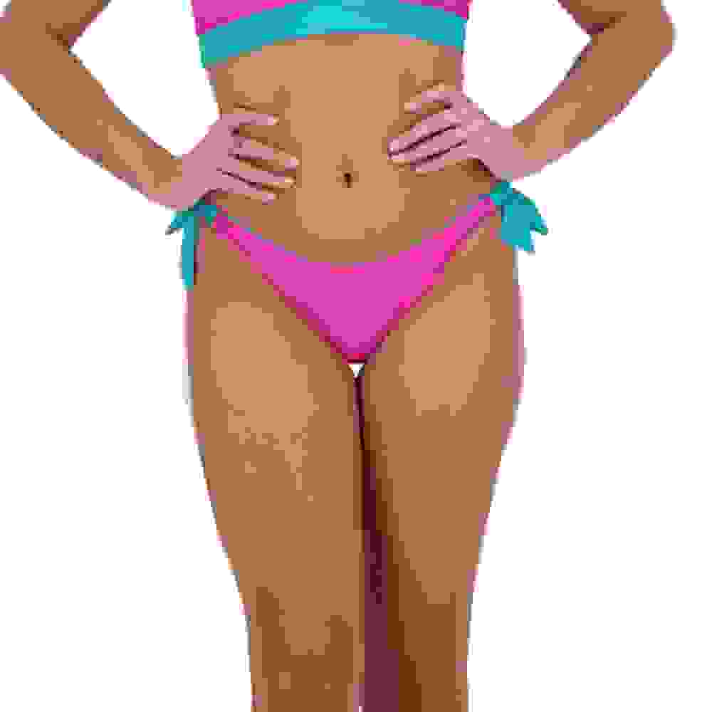 Moontide Reversible Tie Side Bikini Bottoms – AquaPink