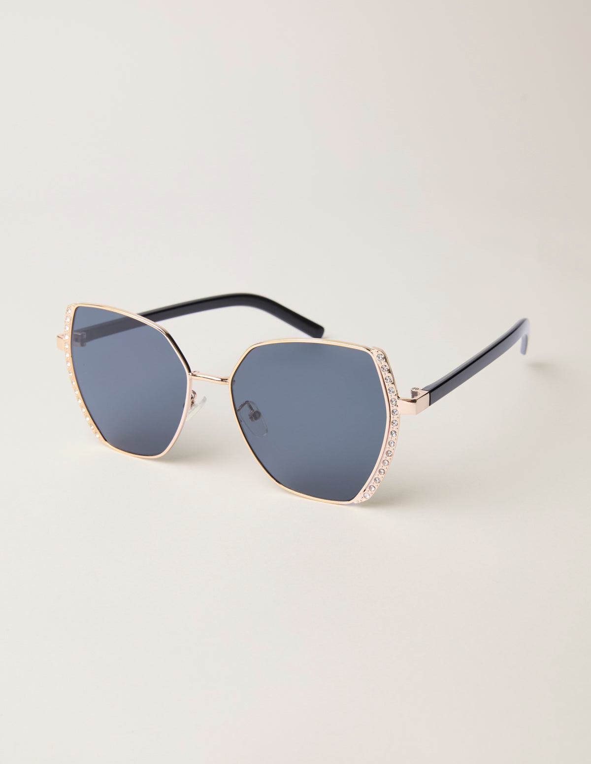 Gold Side Frame Oversized Sunglasses – ONE GOLD